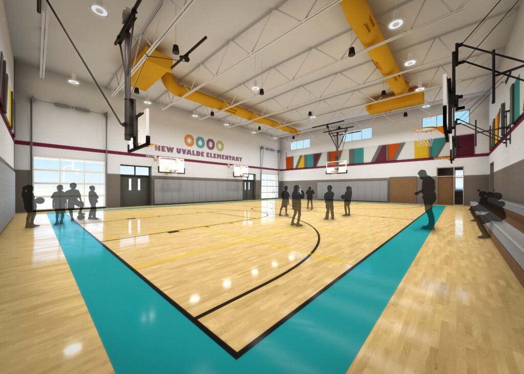 Conceptual rendering of the gymnasium.