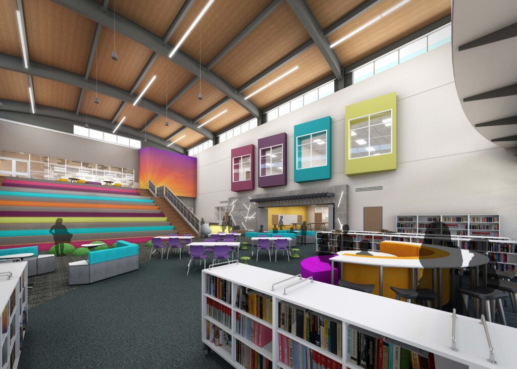Conceptual rendering of the library.